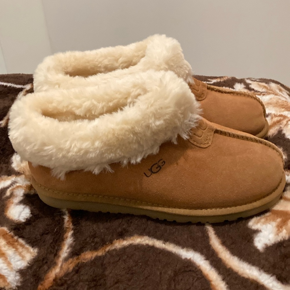 UGG Tan and Cream Women's Slippers